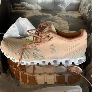 On Cloud Women’s Running Shoes (Rose/Sand)
